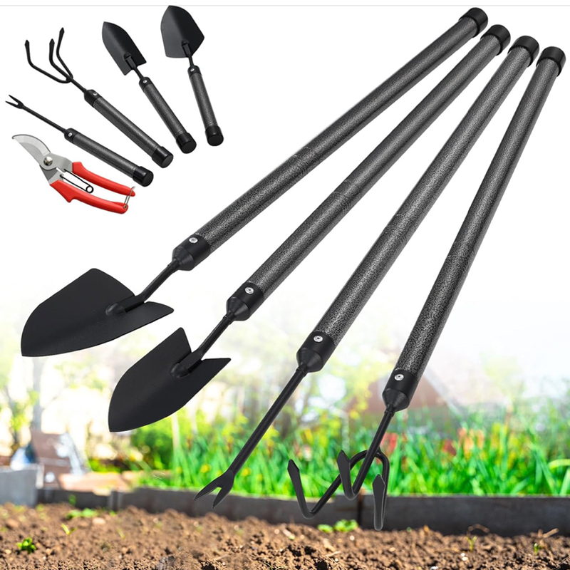 Garden Tool Set with Extended Long Handle